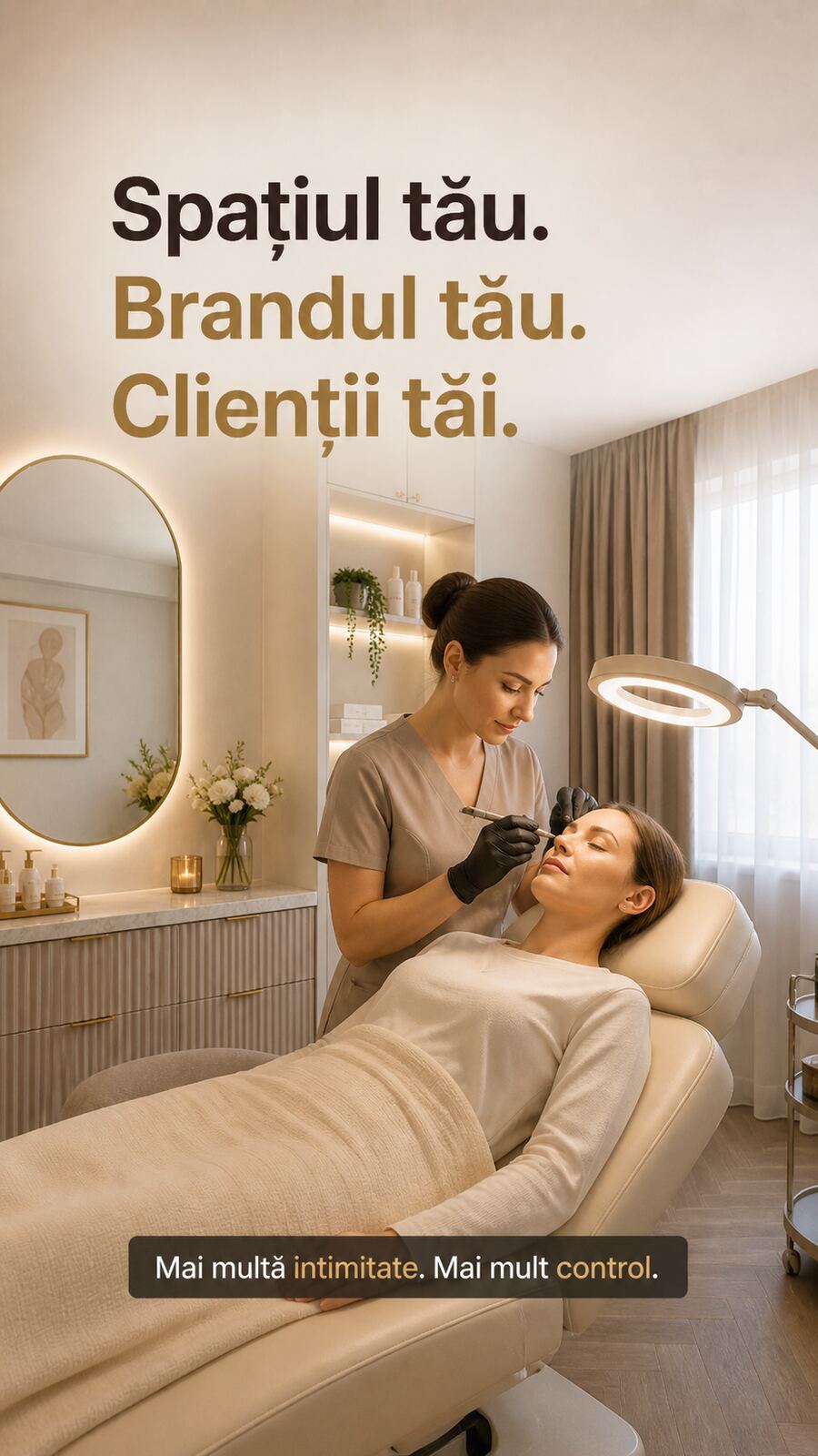 Brandul tău. Spațiul tău. Clienții tăi.